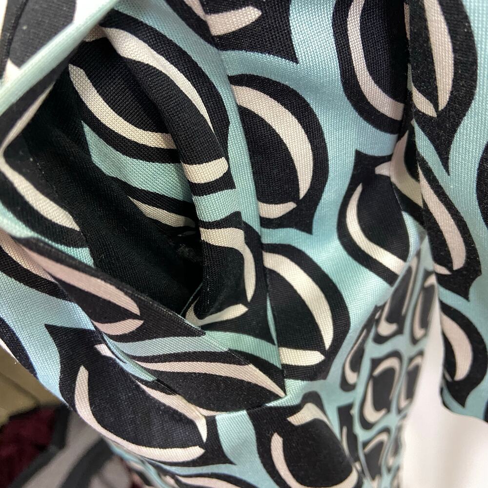 Diane Von Furstenburg 100% Silk Knit Tunic Dress Nana Size 10 - Picture 9 of 16